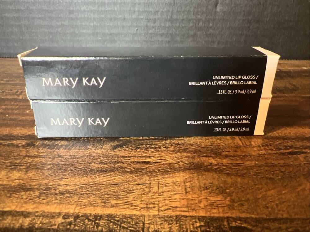 Mary Kay Unlimited Lip Gloss Evening Berry 153487 NIB Lot of 2